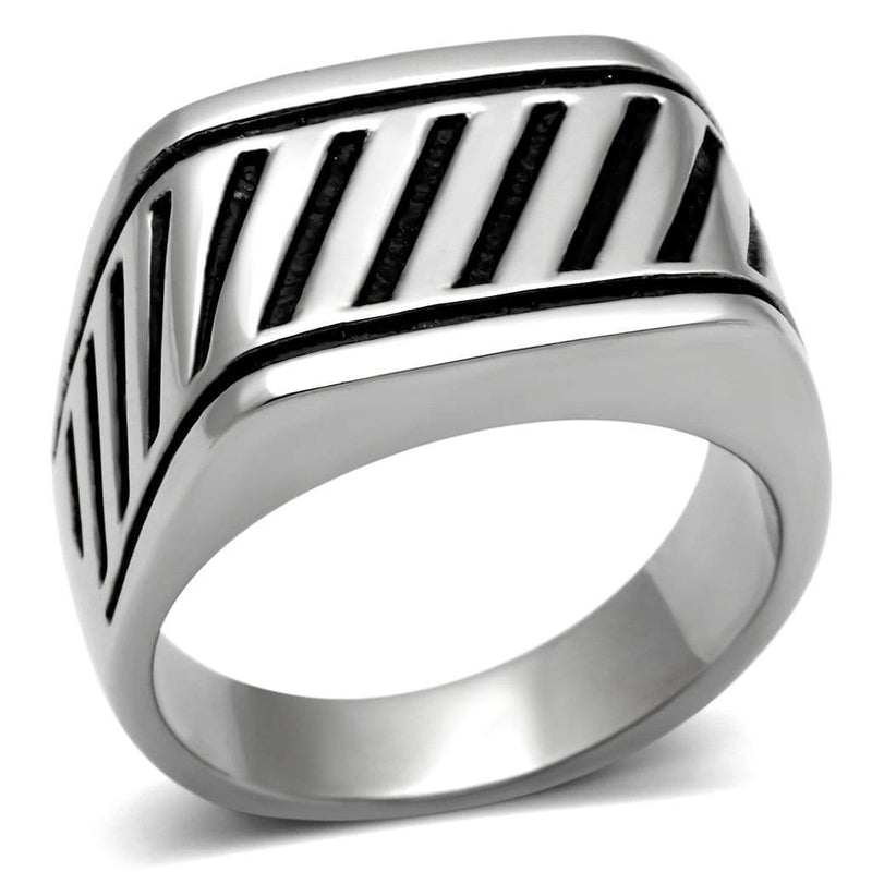 Silver Jewelry Rings Men's Rings TK380 Stainless Steel Ring Alamode Fashion Jewelry Outlet