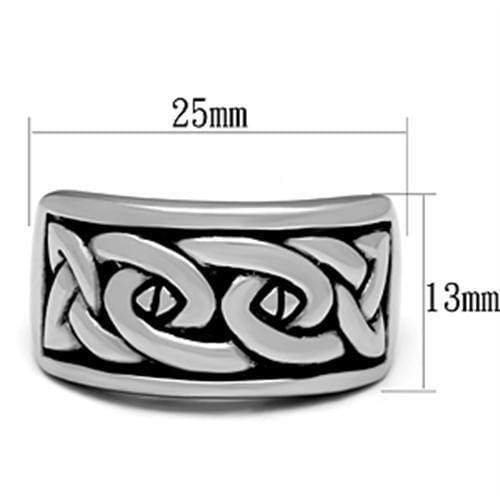 Silver Jewelry Rings Men's Rings TK381 Stainless Steel Ring Alamode Fashion Jewelry Outlet