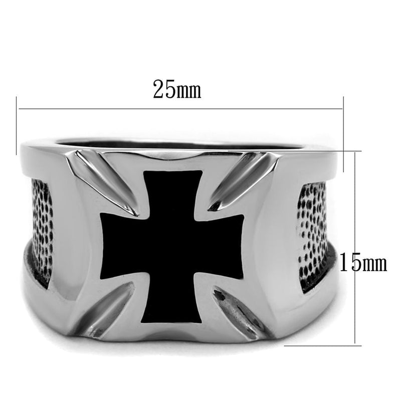 Men's Stainless Steel Rings TK2064 Stainless Steel Ring with Epoxy