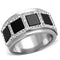 Men's Stainless Steel Rings TK2067 Stainless Steel Ring with Synthetic