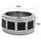 Men's Stainless Steel Rings TK2067 Stainless Steel Ring with Synthetic