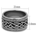 Men's Stainless Steel Rings TK2239 Stainless Steel Ring with Epoxy