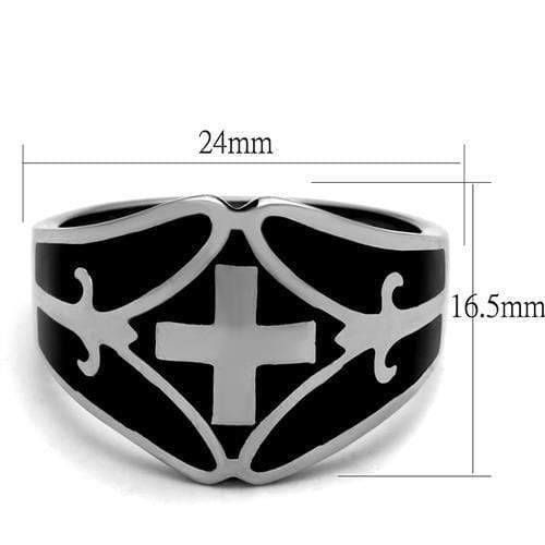 Men's Stainless Steel Rings TK2314 Stainless Steel Ring with Epoxy