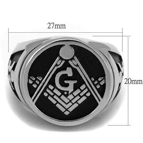 Men's Stainless Steel Rings TK2315 Stainless Steel Ring with Epoxy