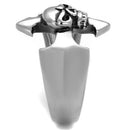 Silver Jewelry Rings Men's Stainless Steel Rings TK2318 Stainless Steel Ring with Epoxy Alamode Fashion Jewelry Outlet