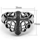 Men's Stainless Steel Rings TK2320 Stainless Steel Ring with Epoxy