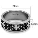 Men's Stainless Steel Rings TK2321 Stainless Steel Ring with Epoxy