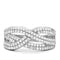 Men Sterling Silver Rings TS008 Rhodium 925 Sterling Silver Ring with CZ