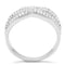 Men Sterling Silver Rings TS008 Rhodium 925 Sterling Silver Ring with CZ