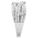 Men Sterling Silver Rings TS008 Rhodium 925 Sterling Silver Ring with CZ