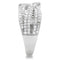 Men Sterling Silver Rings TS008 Rhodium 925 Sterling Silver Ring with CZ