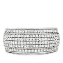 Men Sterling Silver Rings TS012 Rhodium 925 Sterling Silver Ring with CZ