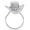 Men Sterling Silver Rings TS015 Rhodium 925 Sterling Silver Ring with CZ