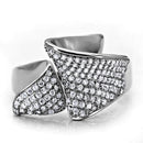 Silver Jewelry Rings Men Sterling Silver Rings TS032 Rhodium 925 Sterling Silver Ring with CZ Alamode Fashion Jewelry Outlet