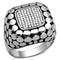 Men Sterling Silver Rings TS215 Rhodium 925 Sterling Silver Ring with CZ