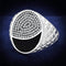 Silver Jewelry Rings Men Sterling Silver Rings TS216 Rhodium 925 Sterling Silver Ring with CZ Alamode Fashion Jewelry Outlet