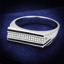 Men Sterling Silver Rings TS217 Rhodium 925 Sterling Silver Ring with CZ