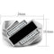 Men Sterling Silver Rings TS218 Rhodium 925 Sterling Silver Ring with CZ