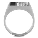 Silver Jewelry Rings Men Sterling Silver Rings TS219 Rhodium 925 Sterling Silver Ring with CZ Alamode Fashion Jewelry Outlet