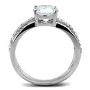 Mens Engagement Rings TK2862 Stainless Steel Ring with AAA Grade CZ