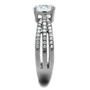 Mens Engagement Rings TK2862 Stainless Steel Ring with AAA Grade CZ