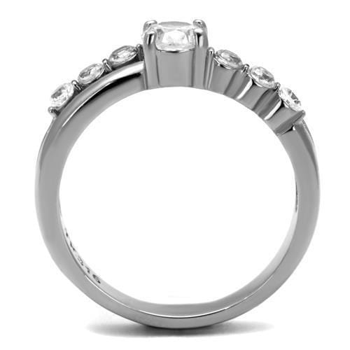 Mens Engagement Rings TK2865 Stainless Steel Ring with AAA Grade CZ