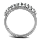 Mens Engagement Rings TK2866 Stainless Steel Ring with AAA Grade CZ