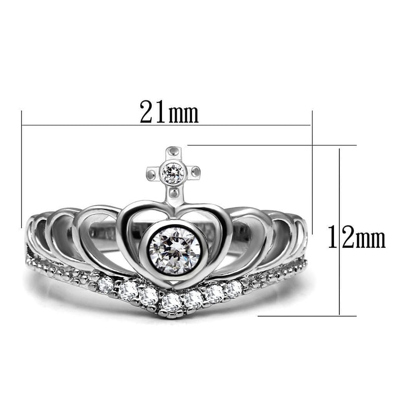 Mens Engagement Rings TK2870 Stainless Steel Ring with AAA Grade CZ