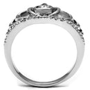 Mens Engagement Rings TK2870 Stainless Steel Ring with AAA Grade CZ