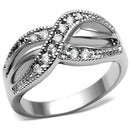 Mens Engagement Rings TK2873 Stainless Steel Ring with AAA Grade CZ