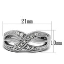 Mens Engagement Rings TK2873 Stainless Steel Ring with AAA Grade CZ