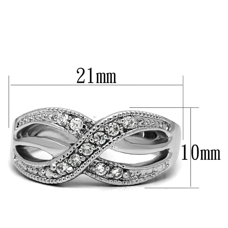 Mens Engagement Rings TK2873 Stainless Steel Ring with AAA Grade CZ