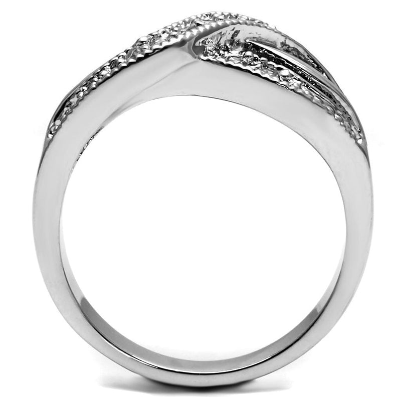 Mens Engagement Rings TK2873 Stainless Steel Ring with AAA Grade CZ