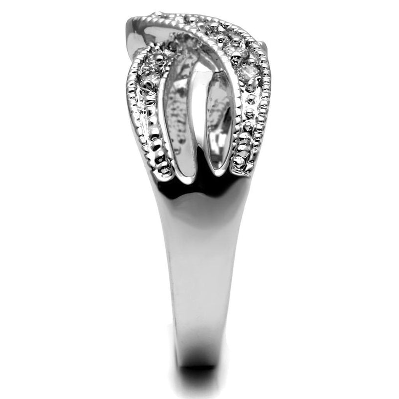 Mens Engagement Rings TK2873 Stainless Steel Ring with AAA Grade CZ