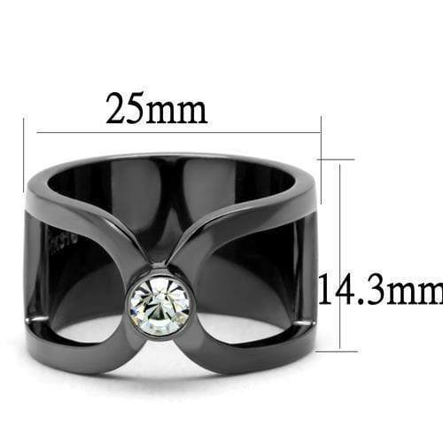 Mens Engagement Rings TK2897 Stainless Steel Ring with Top Grade Crystal