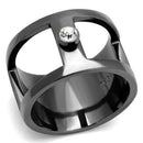 Mens Engagement Rings TK2898 Stainless Steel Ring with Top Grade Crystal