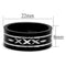 Mens Engagement Rings TK2928 Two-Tone Black - Stainless Steel Ring