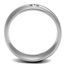 Mens Engagement Rings TK2931 Stainless Steel Ring with AAA Grade CZ