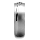 Mens Engagement Rings TK2931 Stainless Steel Ring with AAA Grade CZ