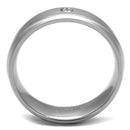 Mens Engagement Rings TK2932 Stainless Steel Ring with AAA Grade CZ