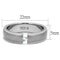 Mens Engagement Rings TK2935 Stainless Steel Ring with AAA Grade CZ