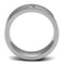 Mens Engagement Rings TK2937 Stainless Steel Ring with AAA Grade CZ