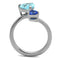 Mens Engagement Rings TK2980 Stainless Steel Ring with AAA Grade CZ