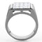 Mens Fashion Rings TK1803 Stainless Steel Ring with AAA Grade CZ