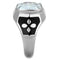 Silver Jewelry Rings Mens Fashion Rings TK1813 Stainless Steel Ring with AAA Grade CZ Alamode Fashion Jewelry Outlet