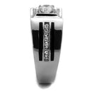 Mens Fashion Rings TK1814 Stainless Steel Ring with AAA Grade CZ