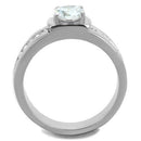 Mens Fashion Rings TK1816 Stainless Steel Ring with AAA Grade CZ