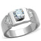 Mens Fashion Rings TK1817 Stainless Steel Ring with AAA Grade CZ