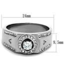 Mens Fashion Rings TK1819 Stainless Steel Ring with AAA Grade CZ