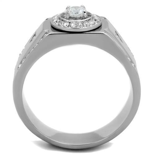 Mens Fashion Rings TK1819 Stainless Steel Ring with AAA Grade CZ